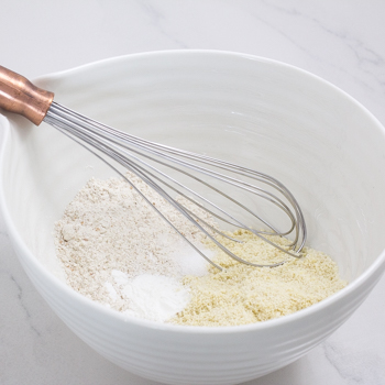 whisking dry ingredients