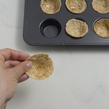 Lentil Sweet Potato Tortilla Cups - how to (5 of 7)