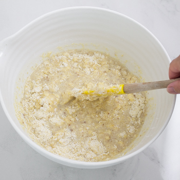 combing wet and dry ingredients