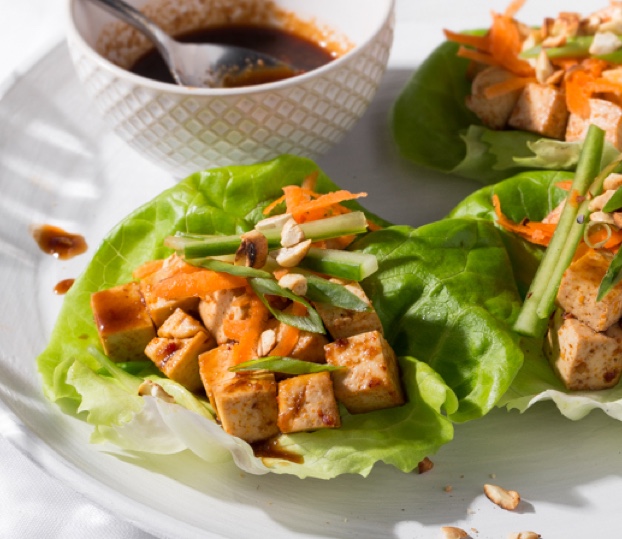 Featured image for “Spicy Tofu Lettuce Wraps”