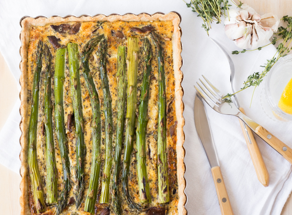 Featured image for “Asparagus and Mushroom Quiche”