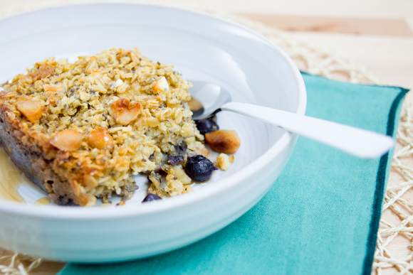 Featured image for “White Chocolate, Blueberry, Macadamia & Chia Seed Oatmeal”