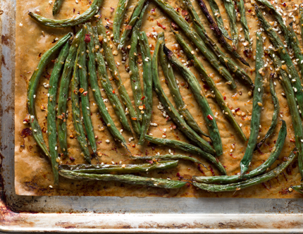 Featured image for “Roasted Sesame Ginger Green Beans”