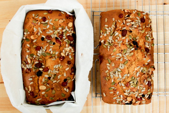 Featured image for “A Quick And Easy Sweet Potato Trail Mix Loaf”