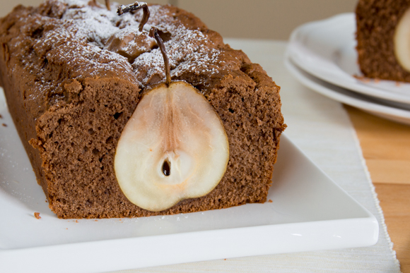 Featured image for “A Delicious Sunken Pear Breakfast Cake”