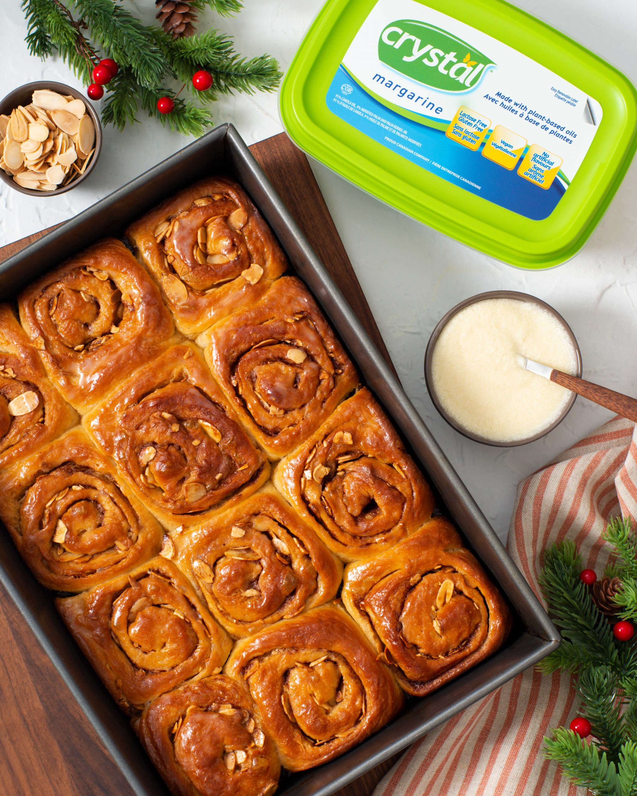 Featured image for “Overnight Vegan Almond Cinnamon Rolls”